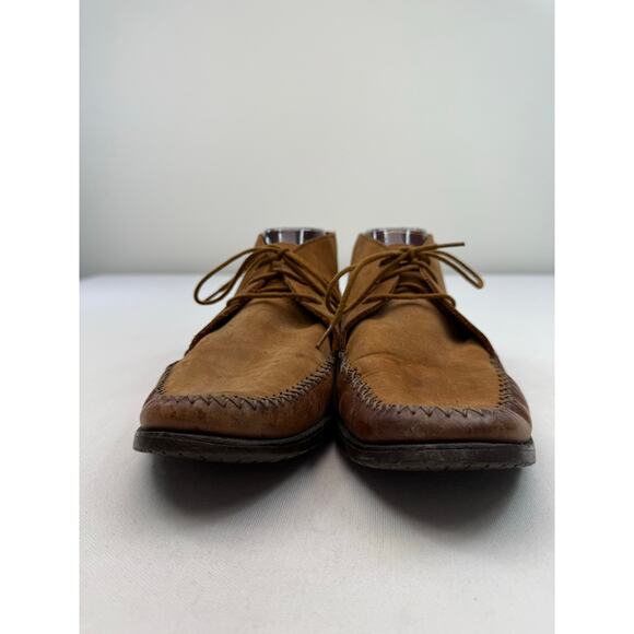 Bruno Magli Brown Leather Chukka Boots Made in Italy Men’s 10W main image 4